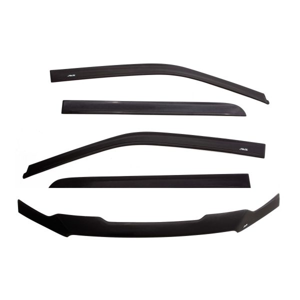 Auto Ventshade 56048034 Matte Finish Combo Kit for 2005-2011 Toyota Tacoma Double Cab