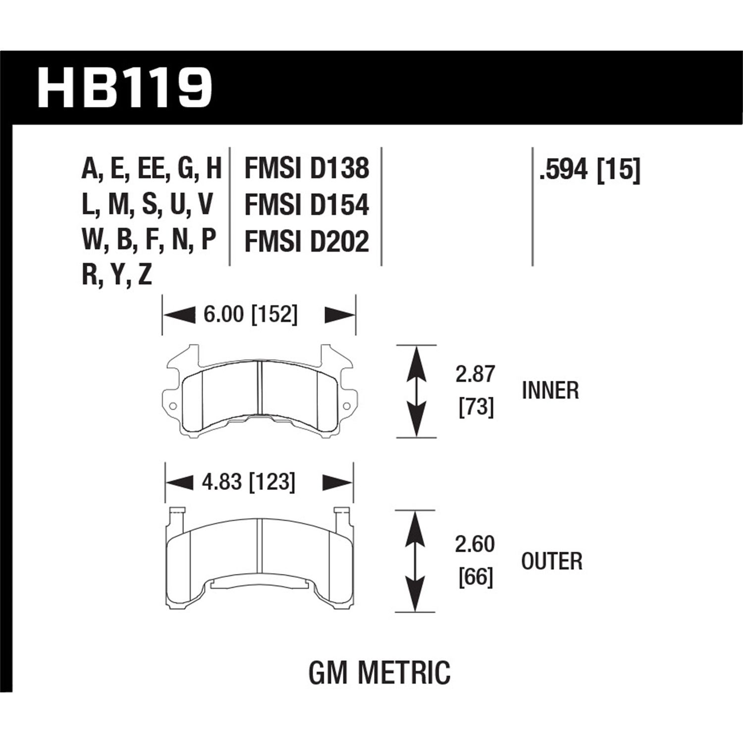 DTC-80 Disc Brake Pad