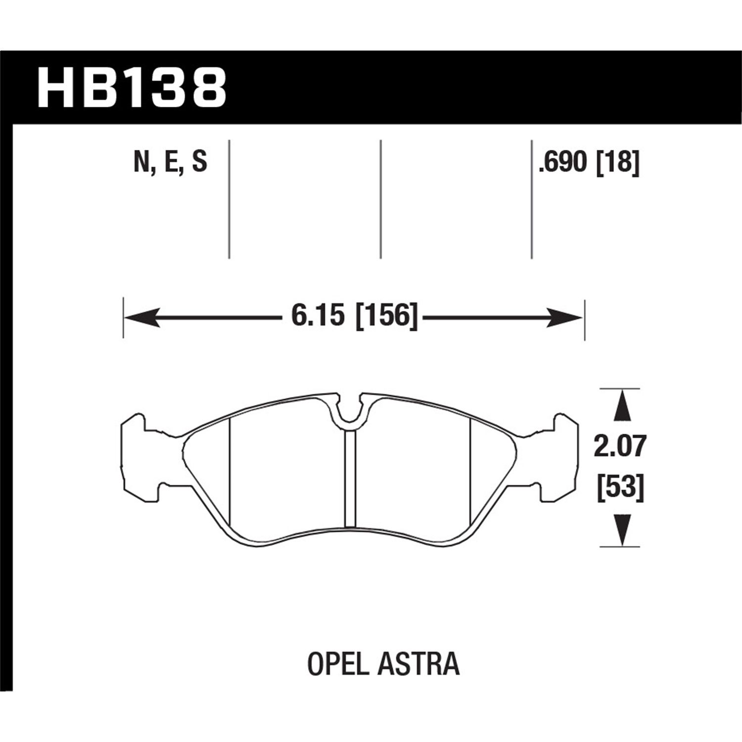 HT-10 Disc Brake Pad