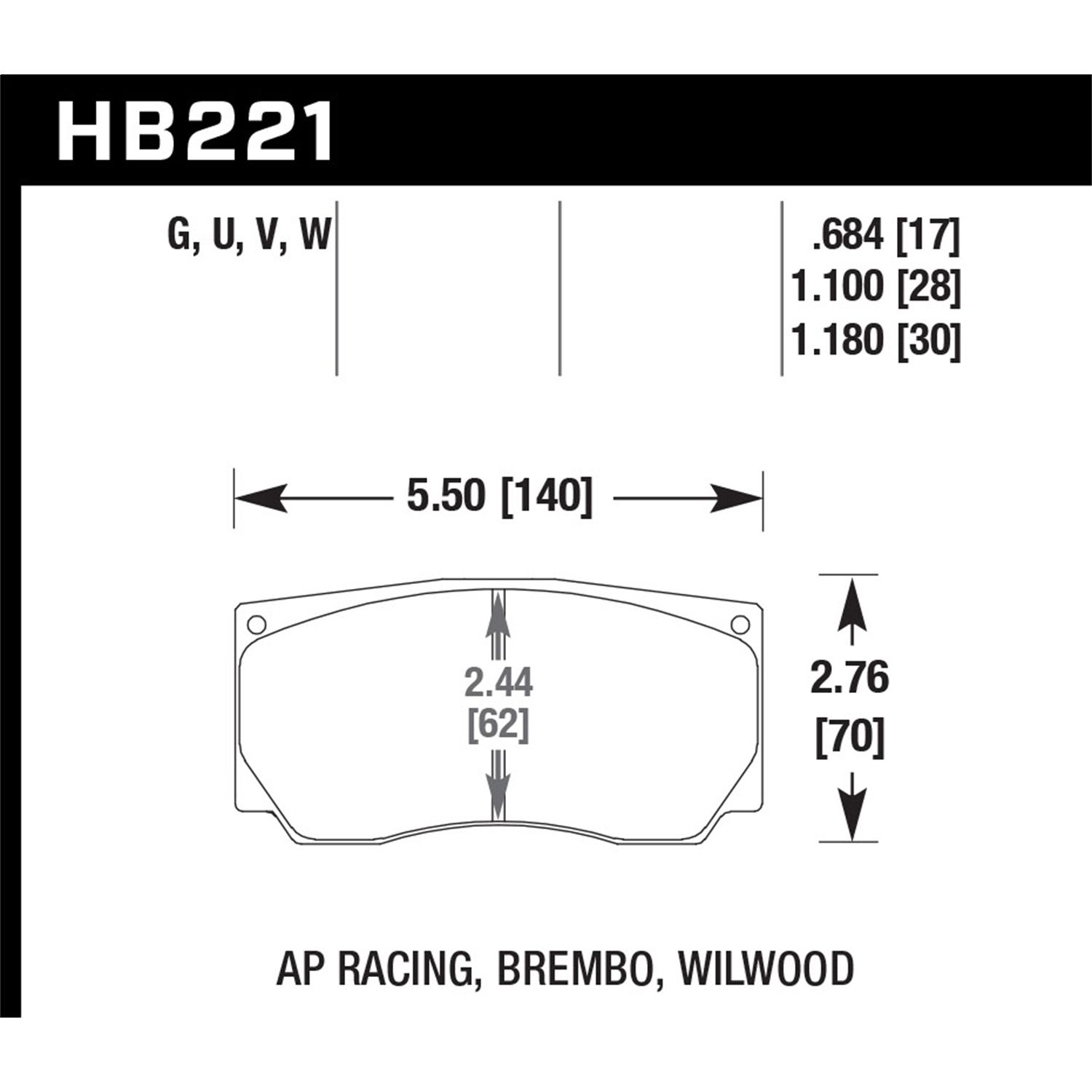 DTC-70 Disc Brake Pad