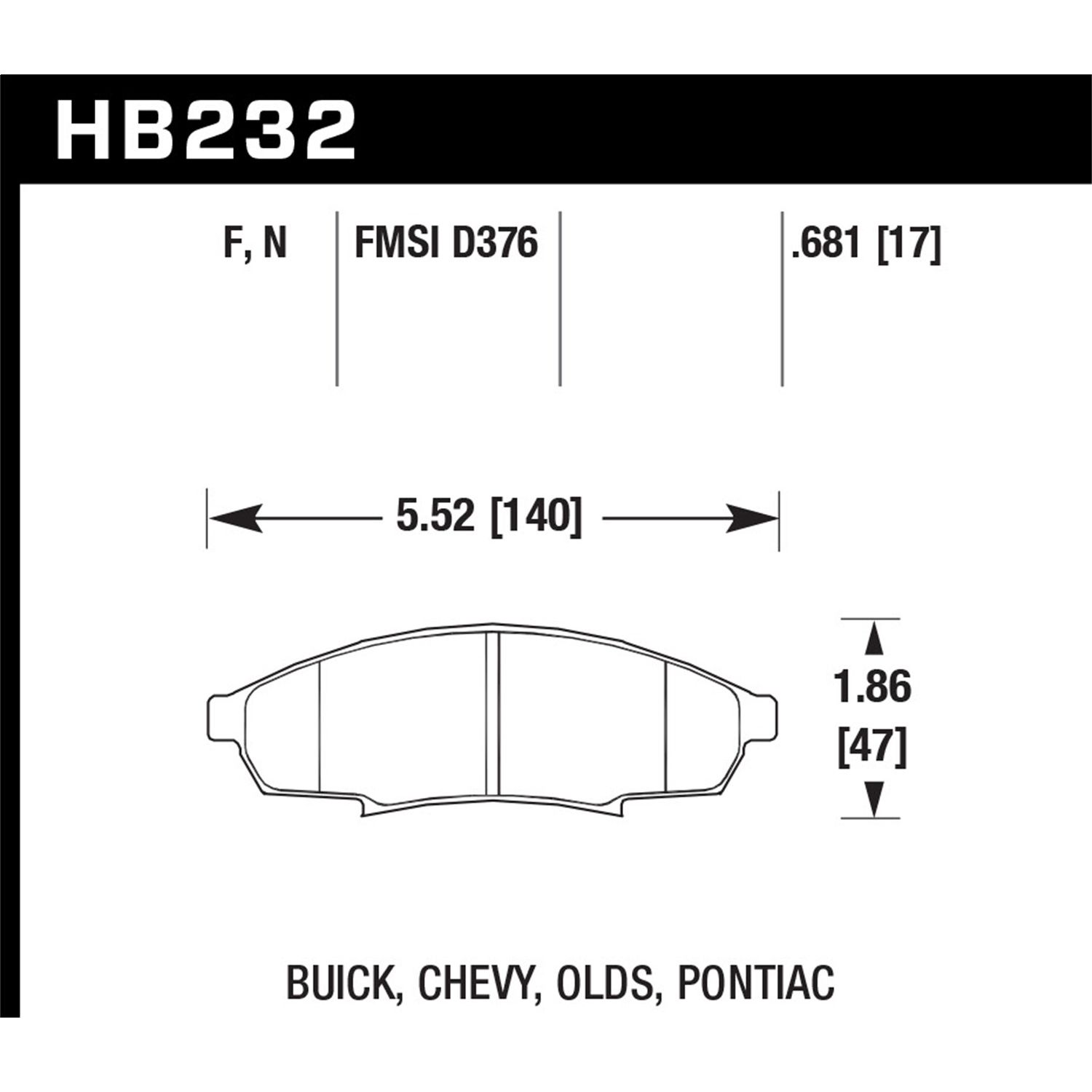 HPS Disc Brake Pad