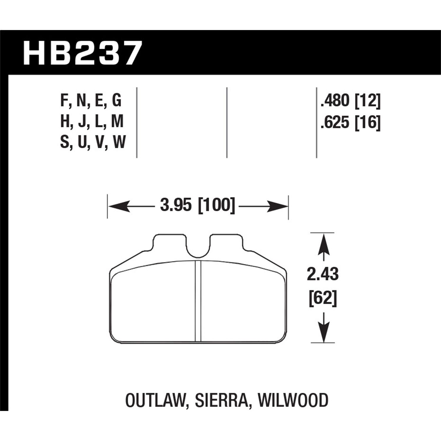 DTC-60 Disc Brake Pad