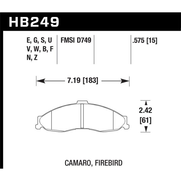 DTC-70 Disc Brake Pad