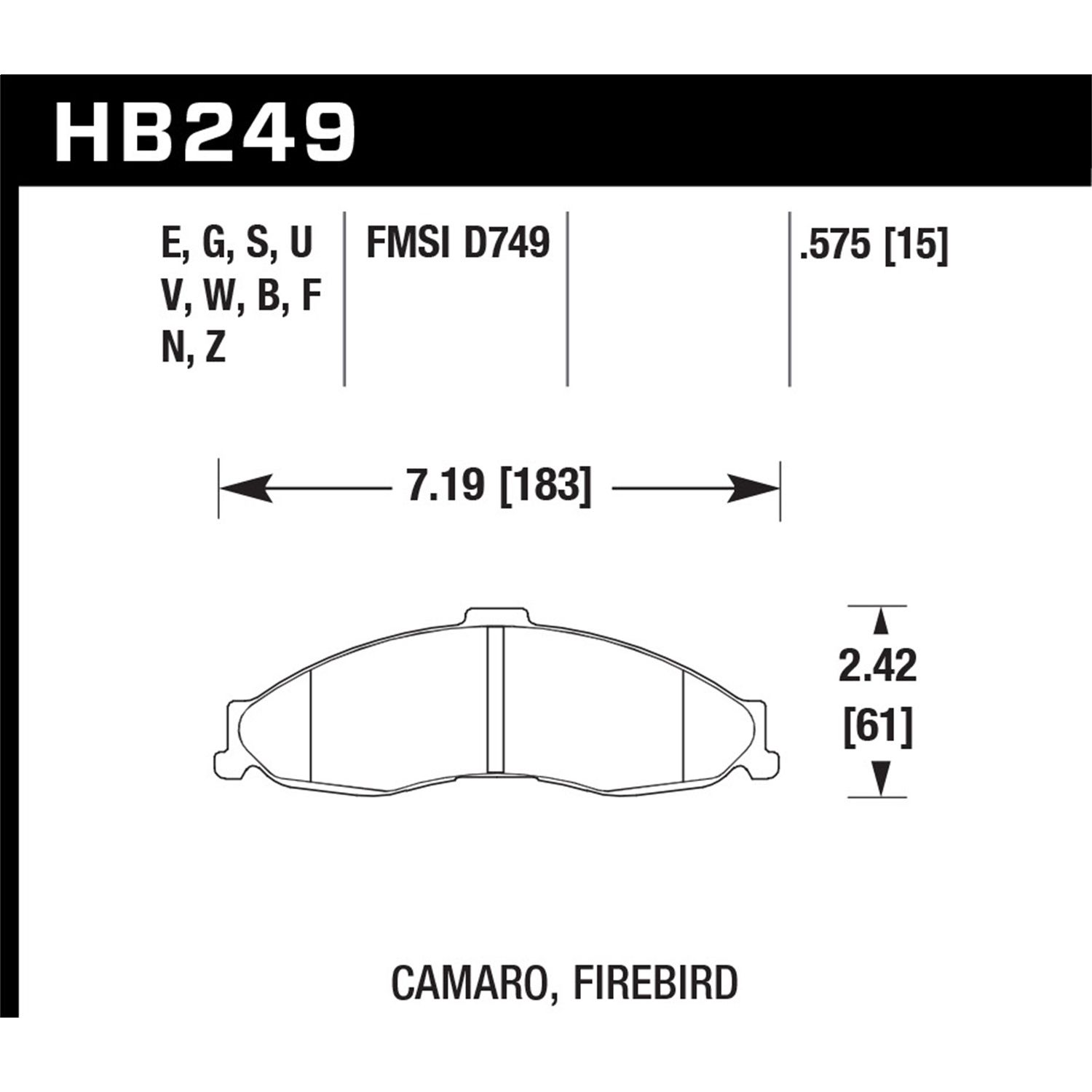 DTC-70 Disc Brake Pad