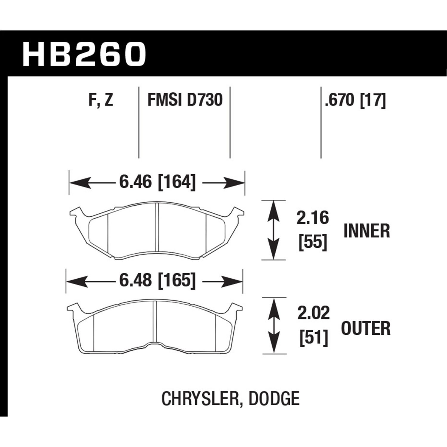 HPS Disc Brake Pad