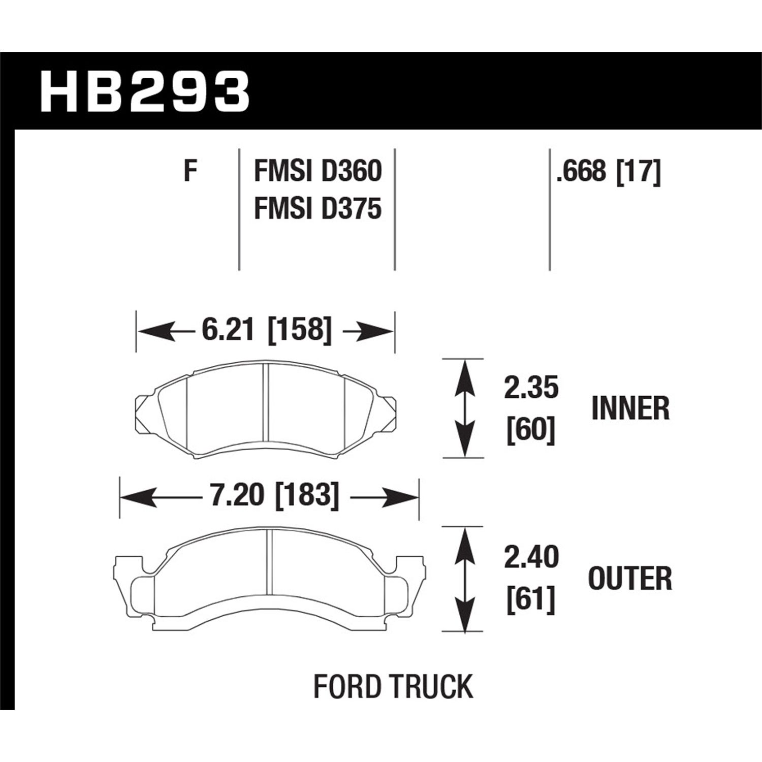 HPS Disc Brake Pad