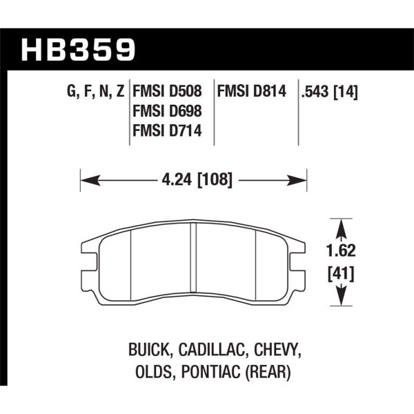 DTC-60 Disc Brake Pad