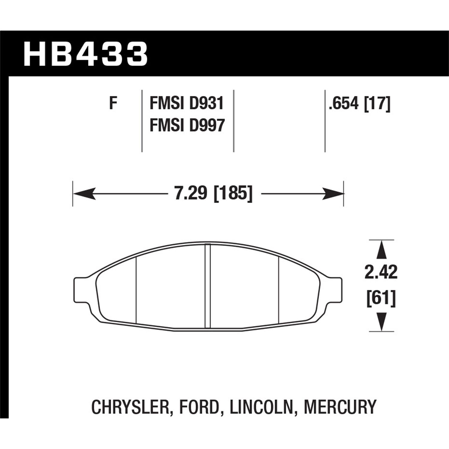 DTC-70 Disc Brake Pad