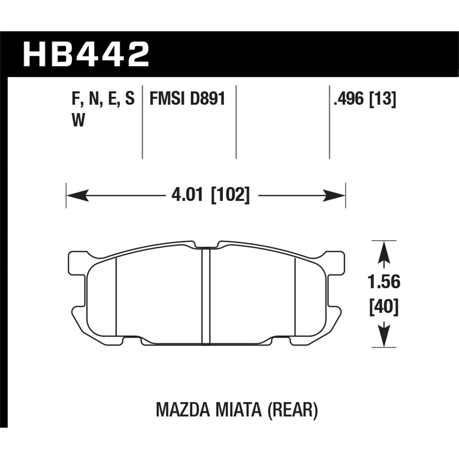 DTC-30 Disc Brake Pad