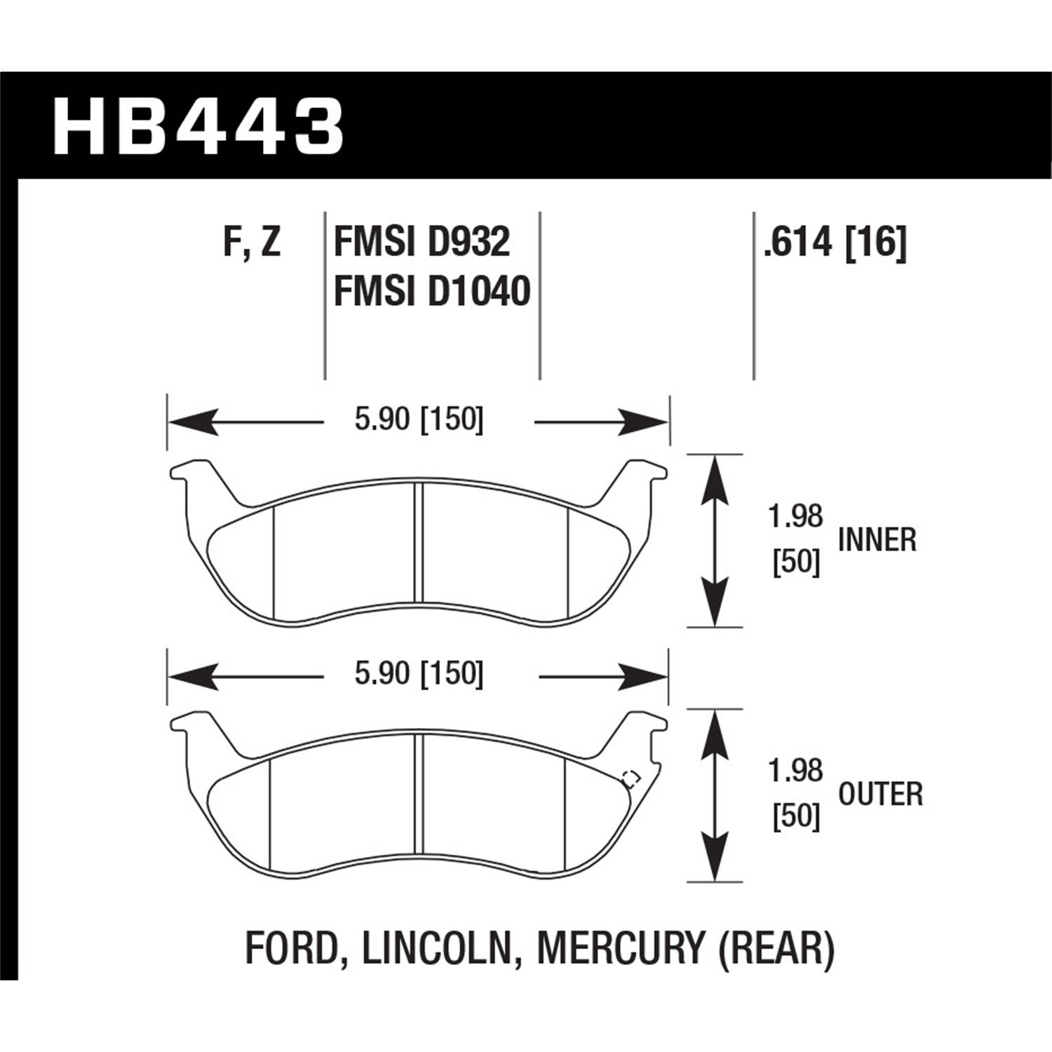 DTC-30 Disc Brake Pad