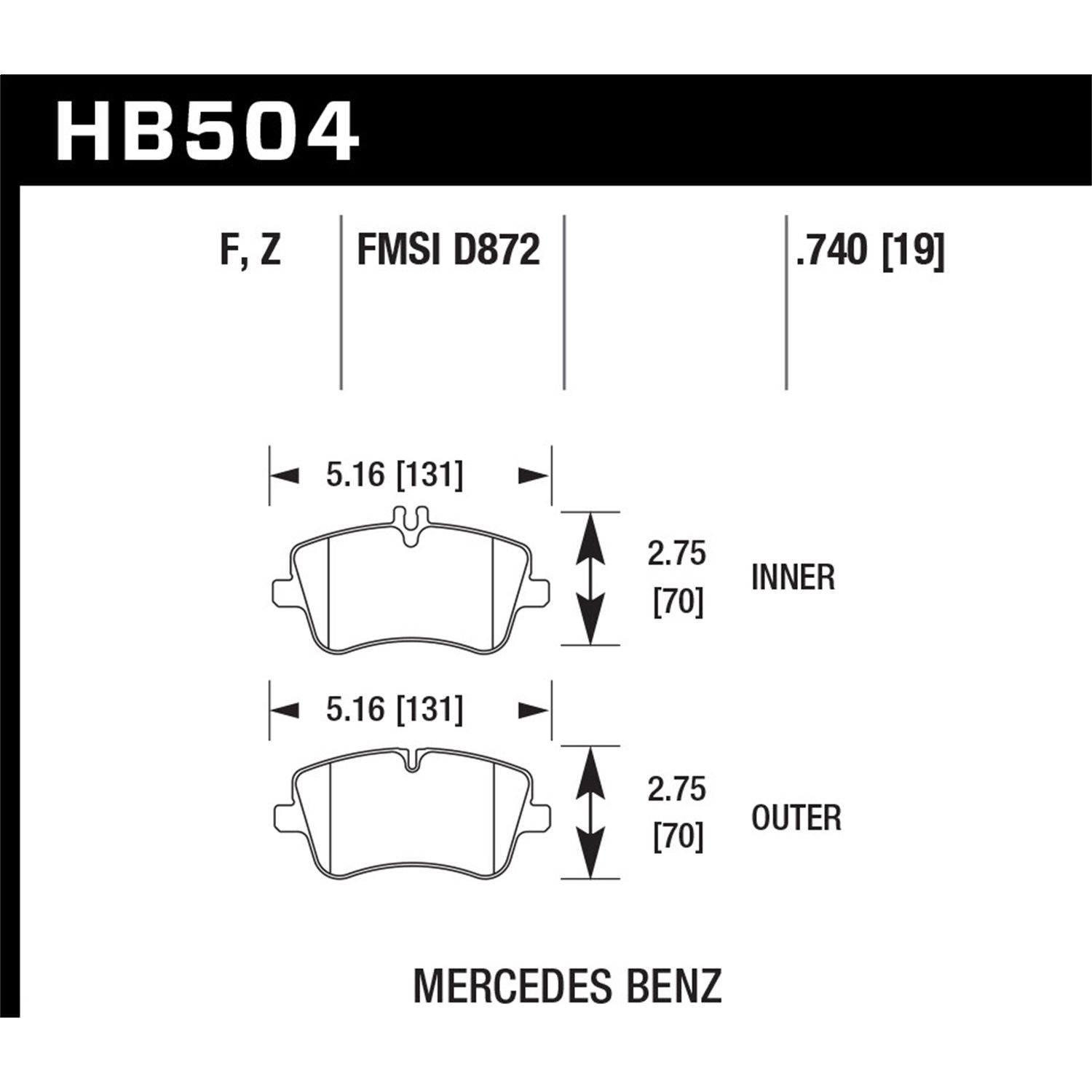 HPS Disc Brake Pad