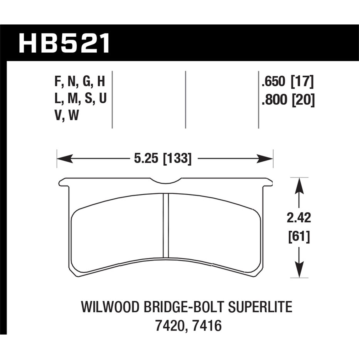 DTC-80 Disc Brake Pad