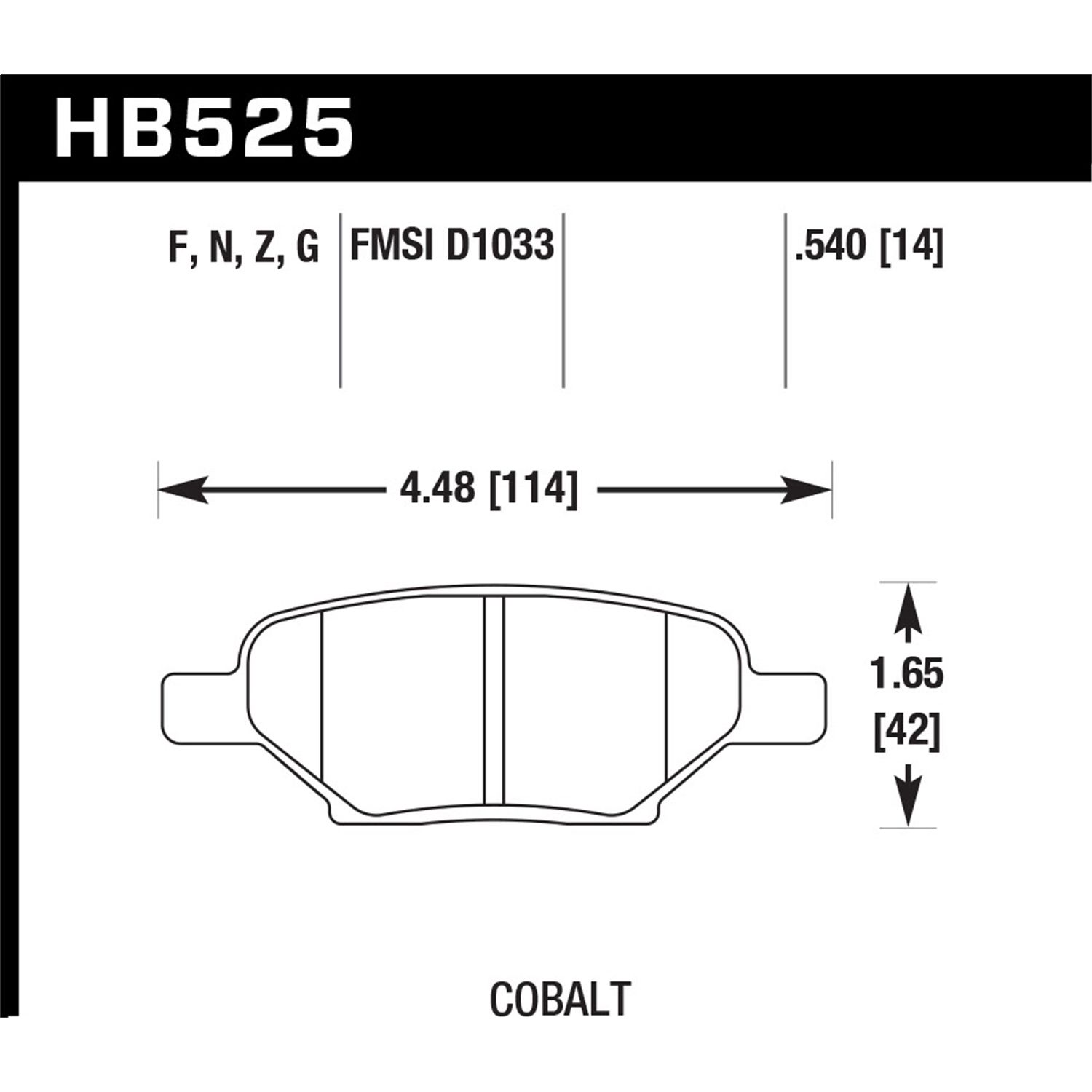 DTC-60 Disc Brake Pad