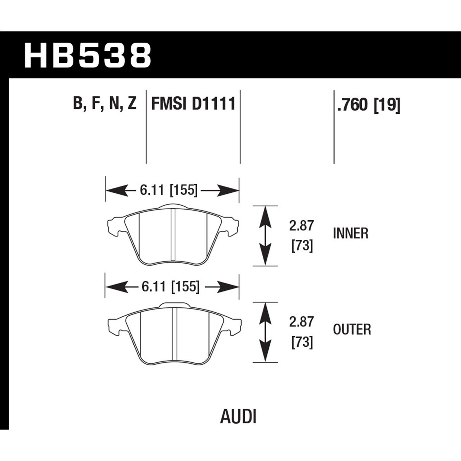HP Plus Disc Brake Pad