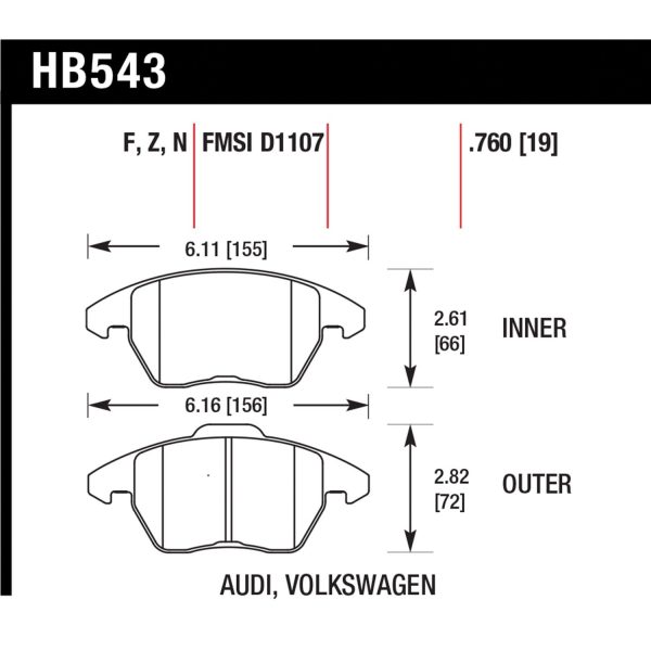 DTC-60 Disc Brake Pad