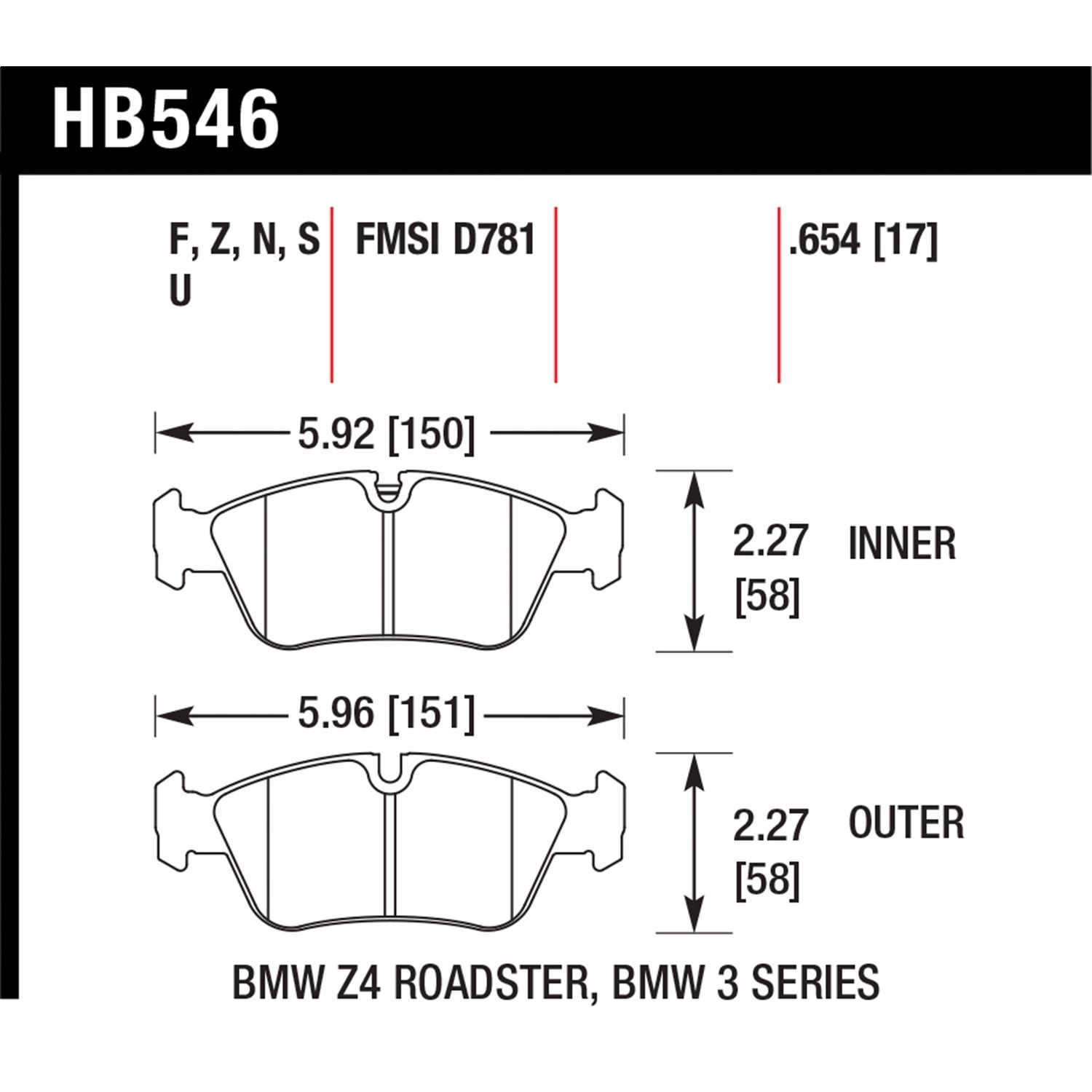 DTC-70 Disc Brake Pad