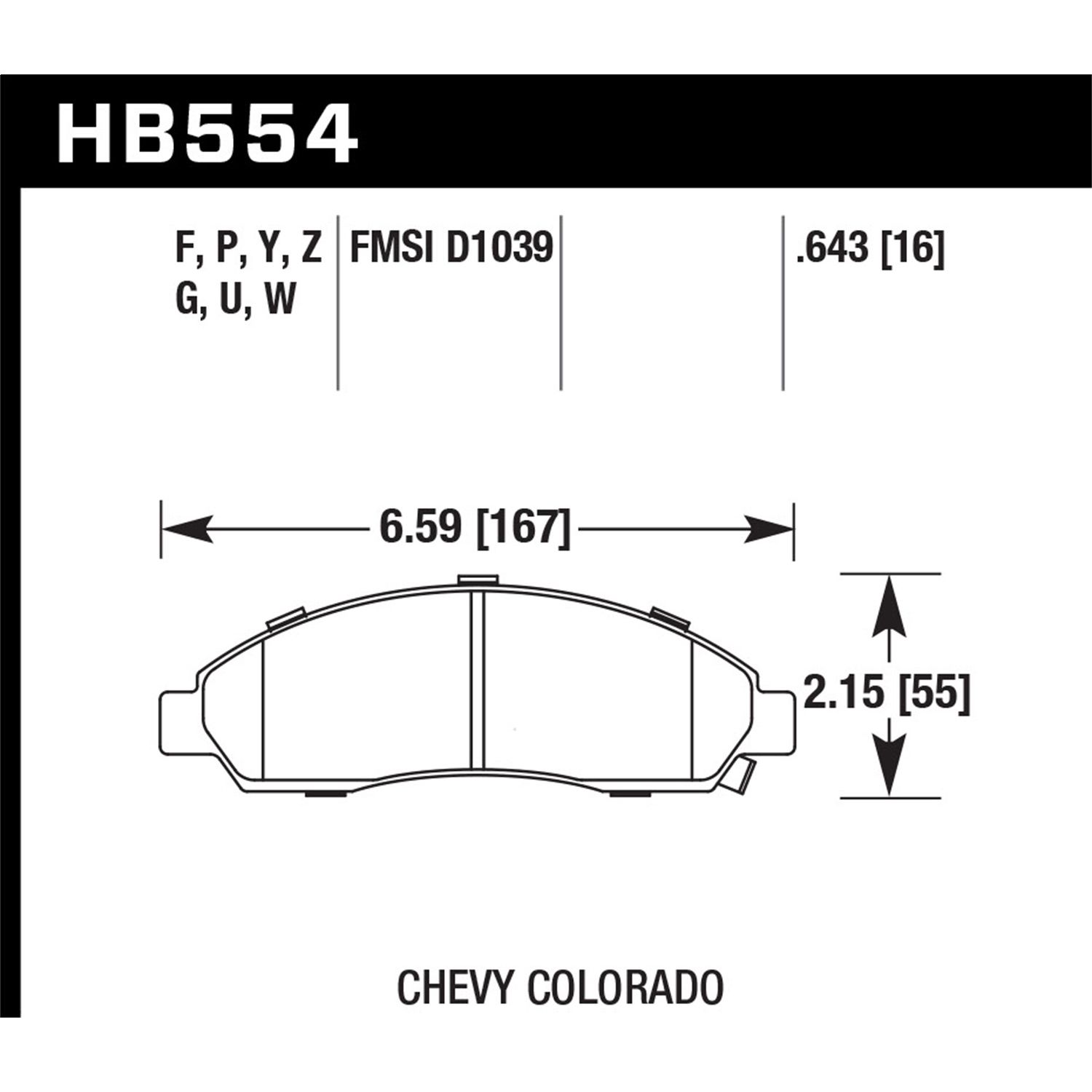 DTC-70 Disc Brake Pad