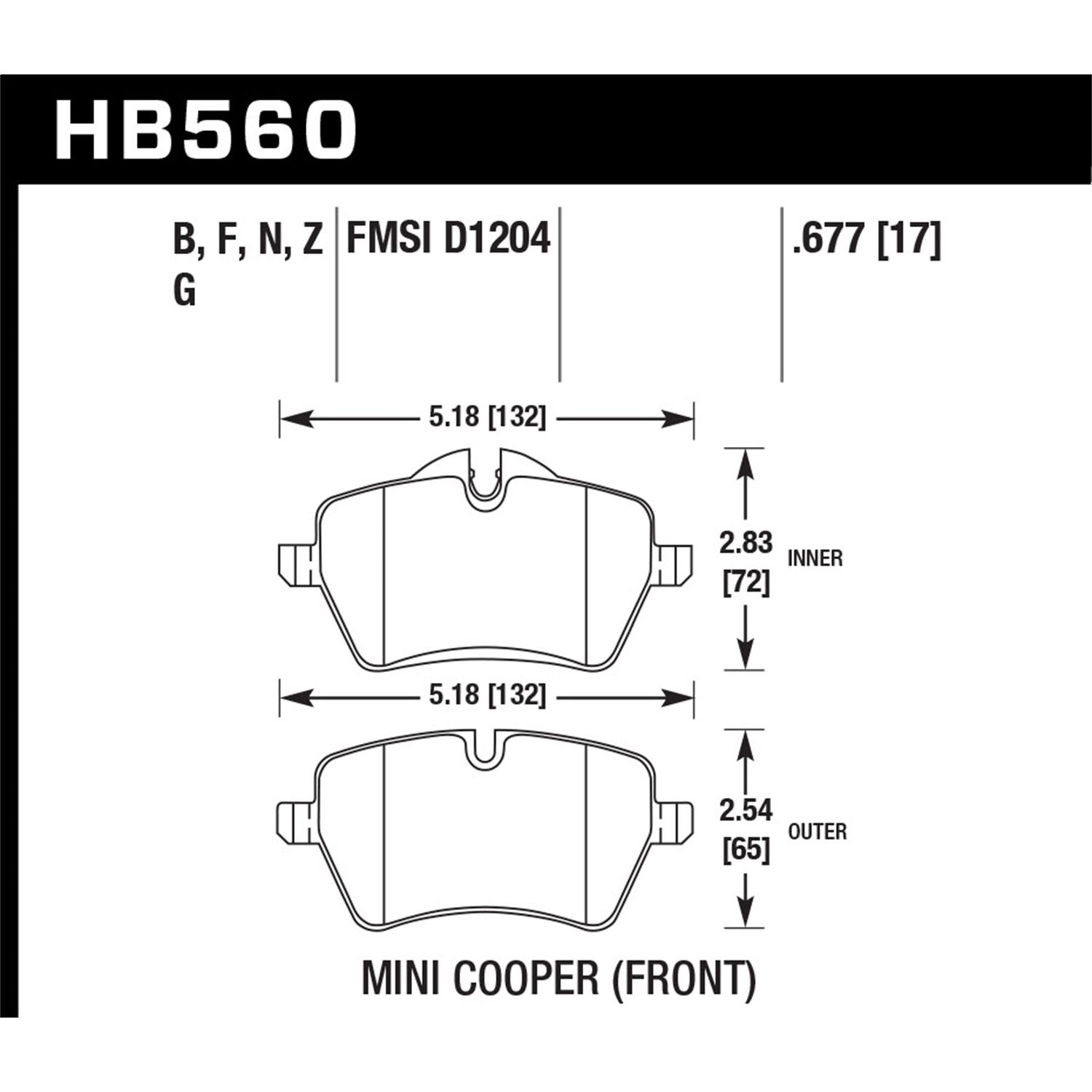 DTC-60 Disc Brake Pad