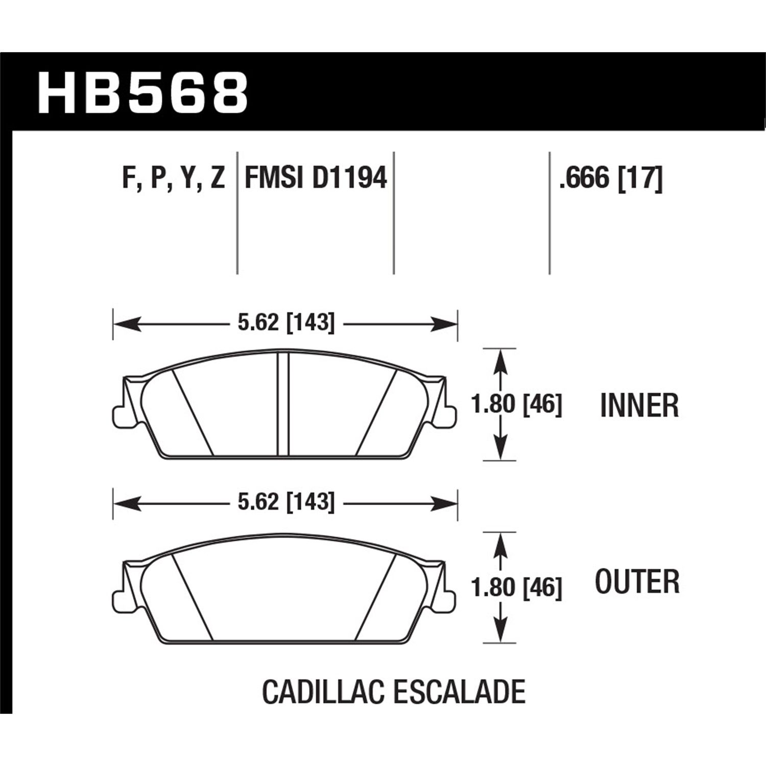 HPS 5.0 Disc Brake Pad