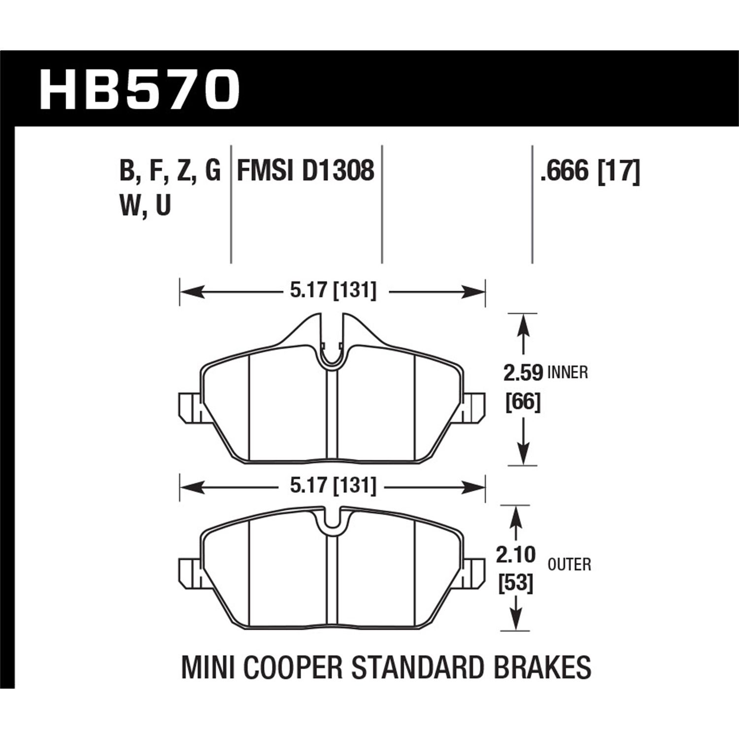 DTC-70 Disc Brake Pad