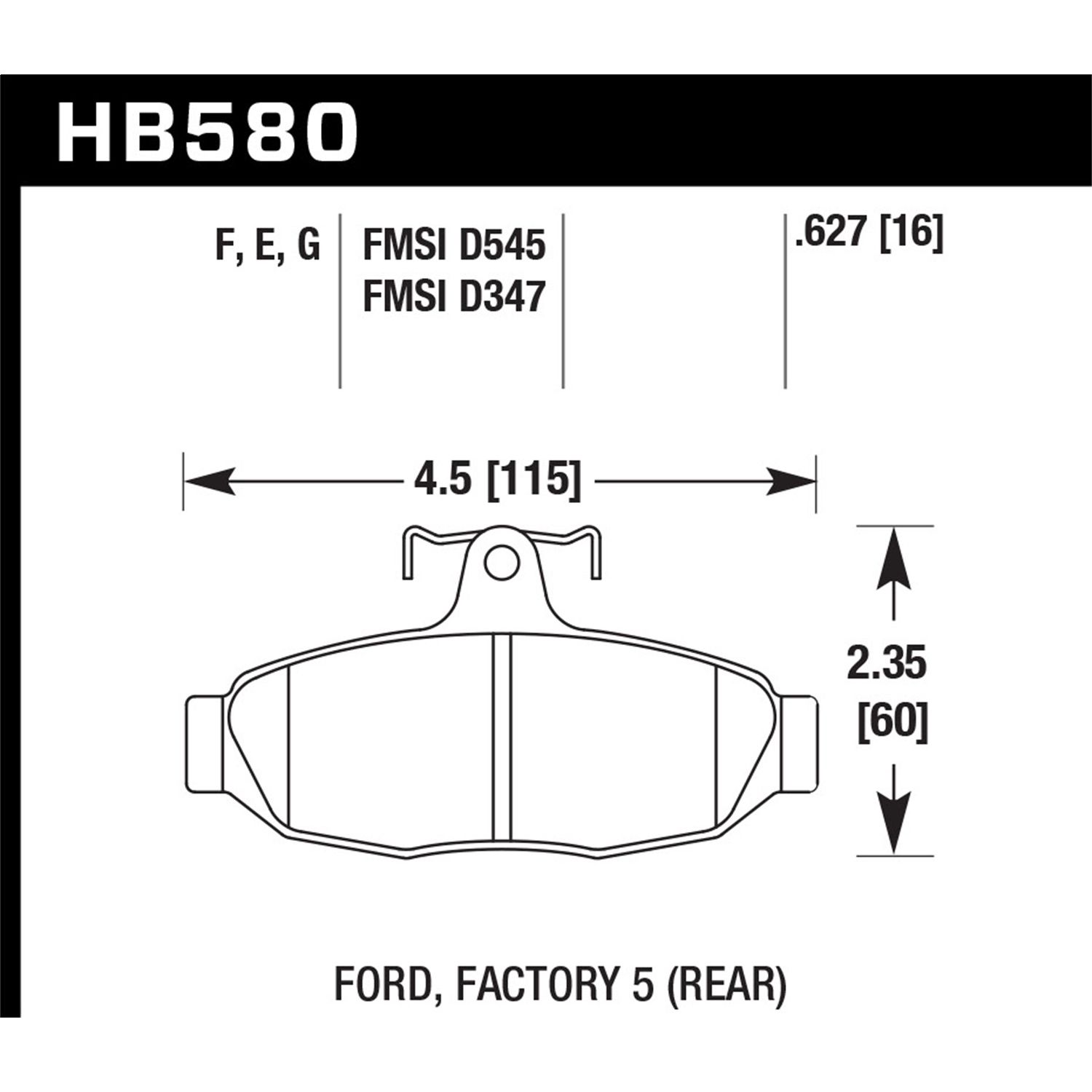 DTC-60 Disc Brake Pad
