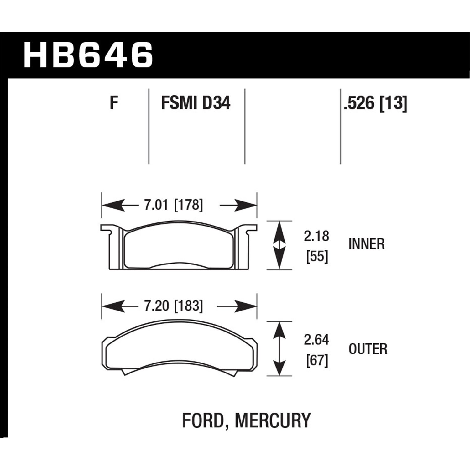 HPS Disc Brake Pad