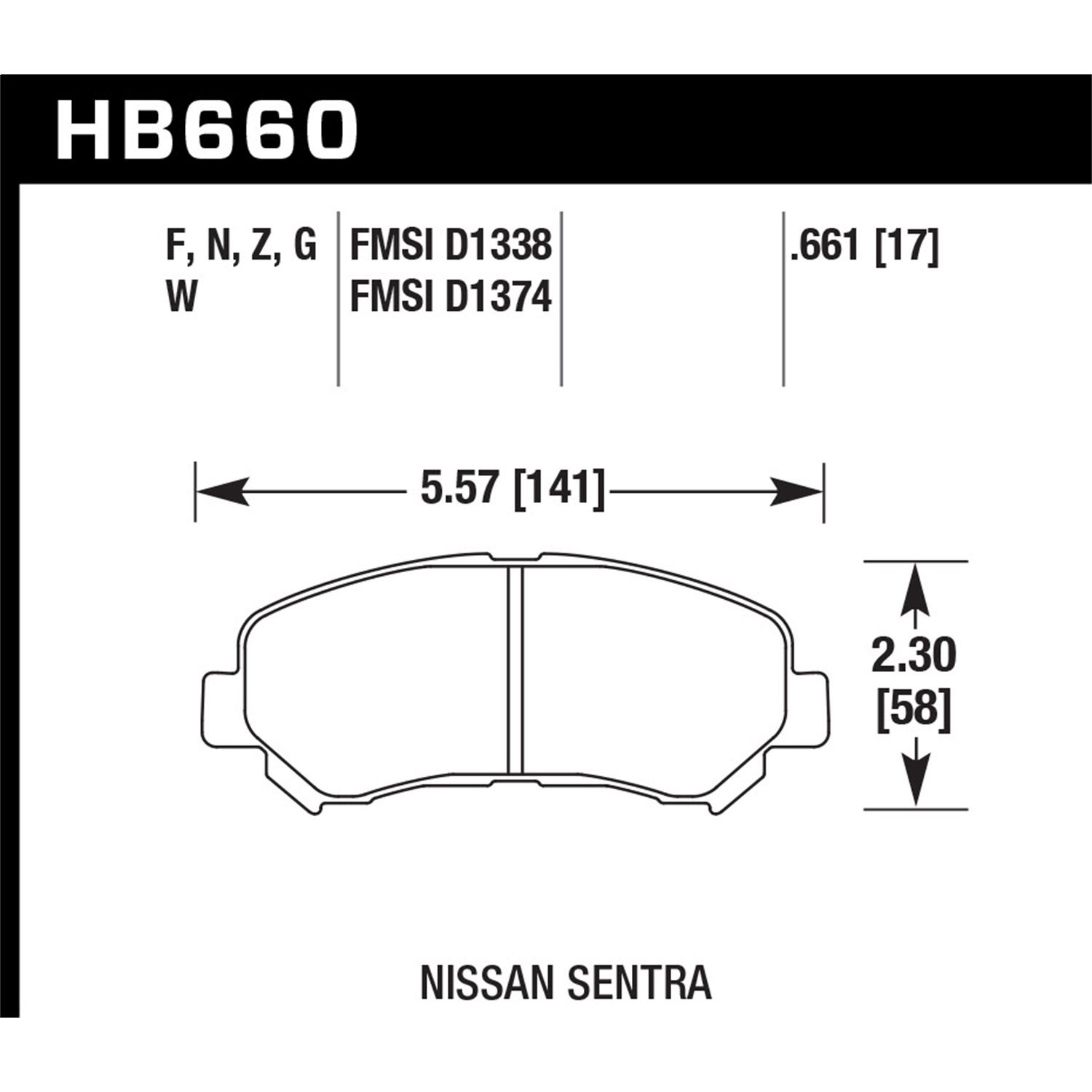 DTC-60 Disc Brake Pad