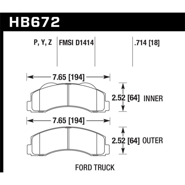 DTC-70 Disc Brake Pad