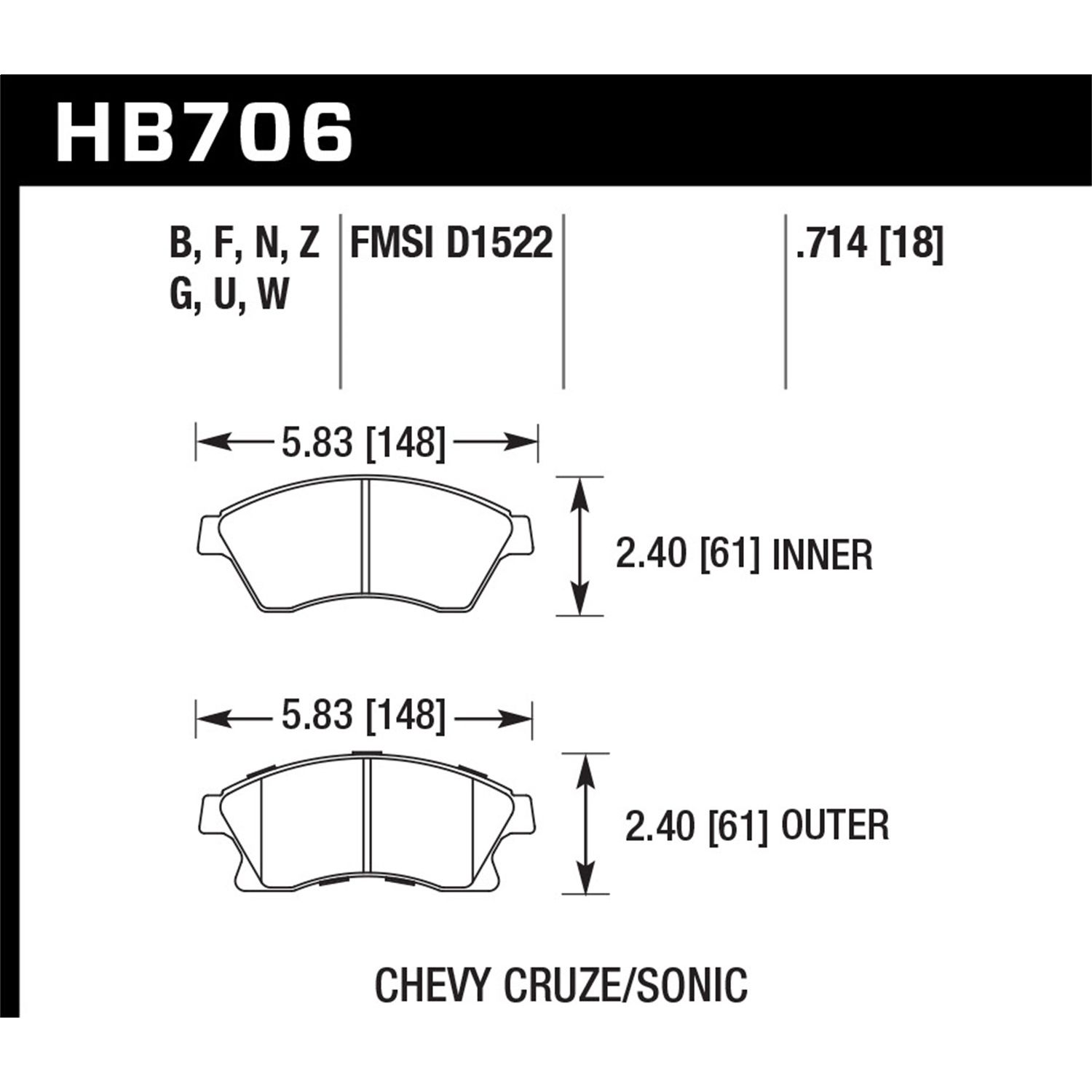 DTC-70 Disc Brake Pad