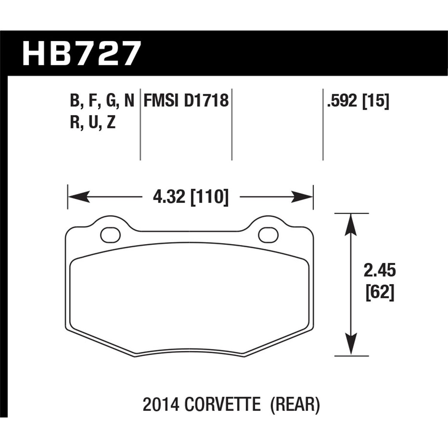 DTC-70 Disc Brake Pad