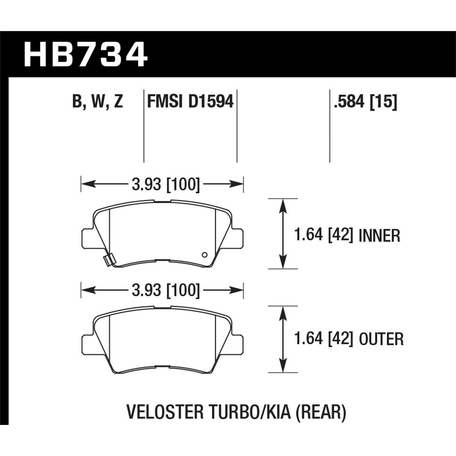 DTC-30 Disc Brake Pad