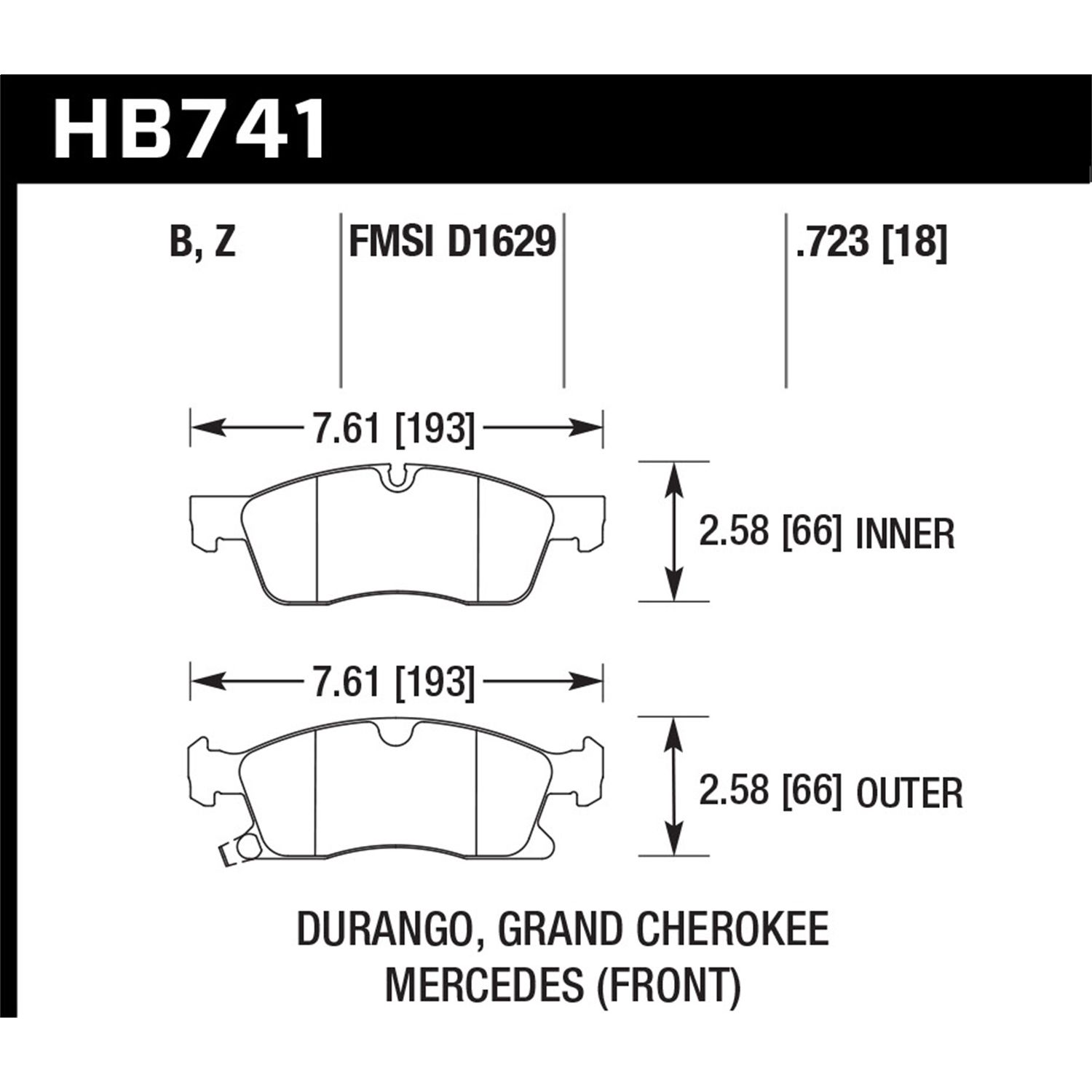 HPS 5.0 Disc Brake Pad