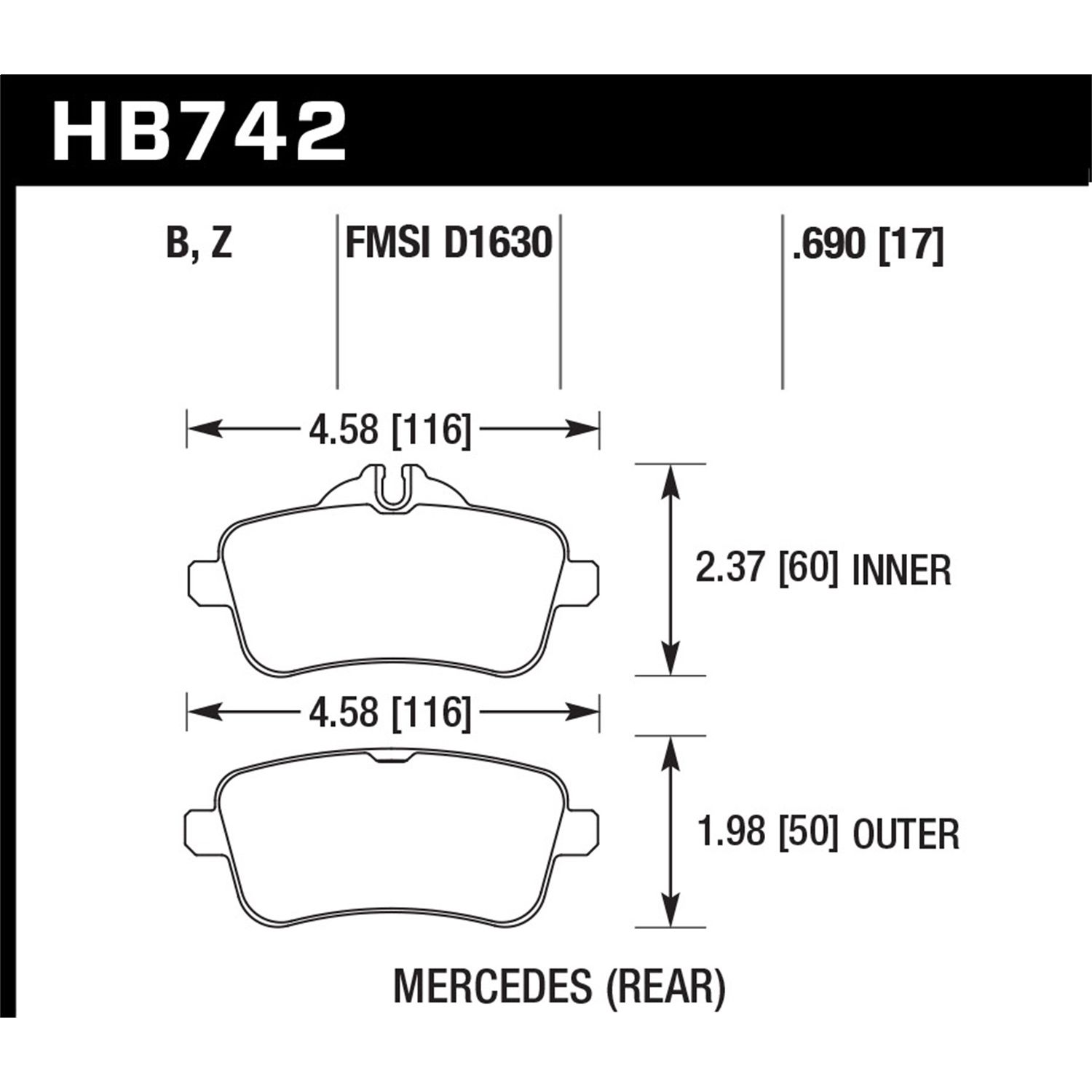 HPS 5.0 Disc Brake Pad