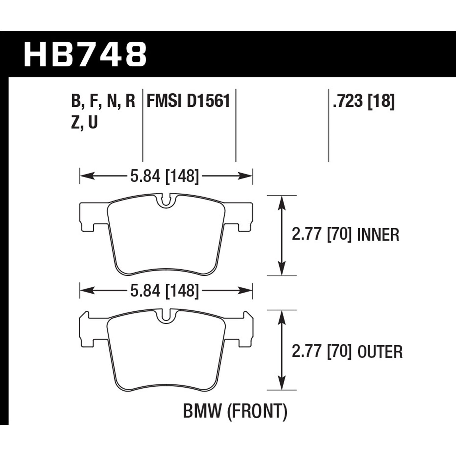 DTC-70 Disc Brake Pad
