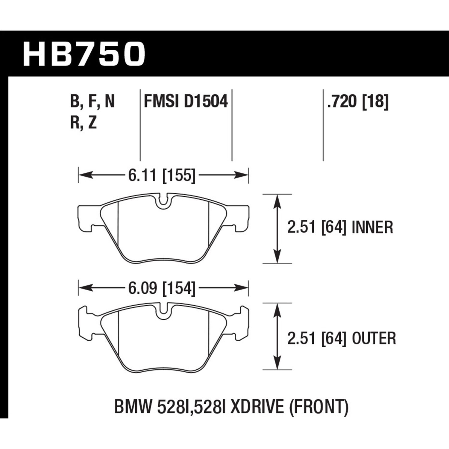 Street Race Disc Brake Pad