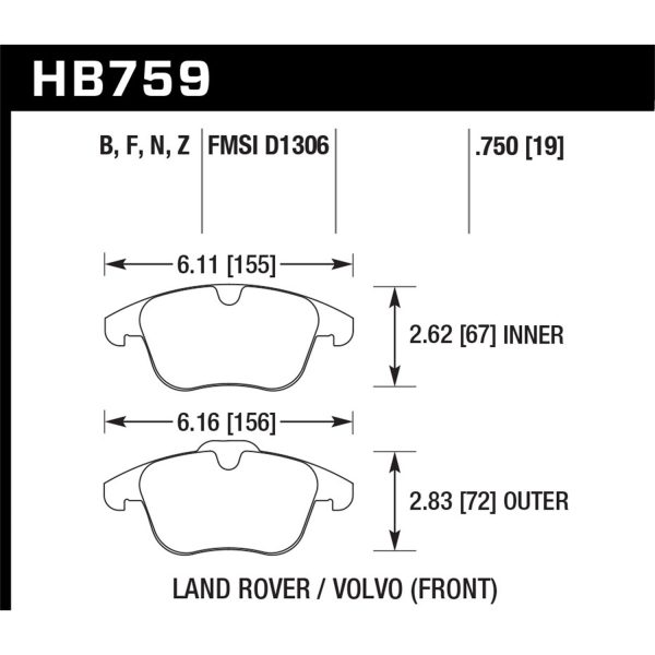 HP Plus Disc Brake Pad