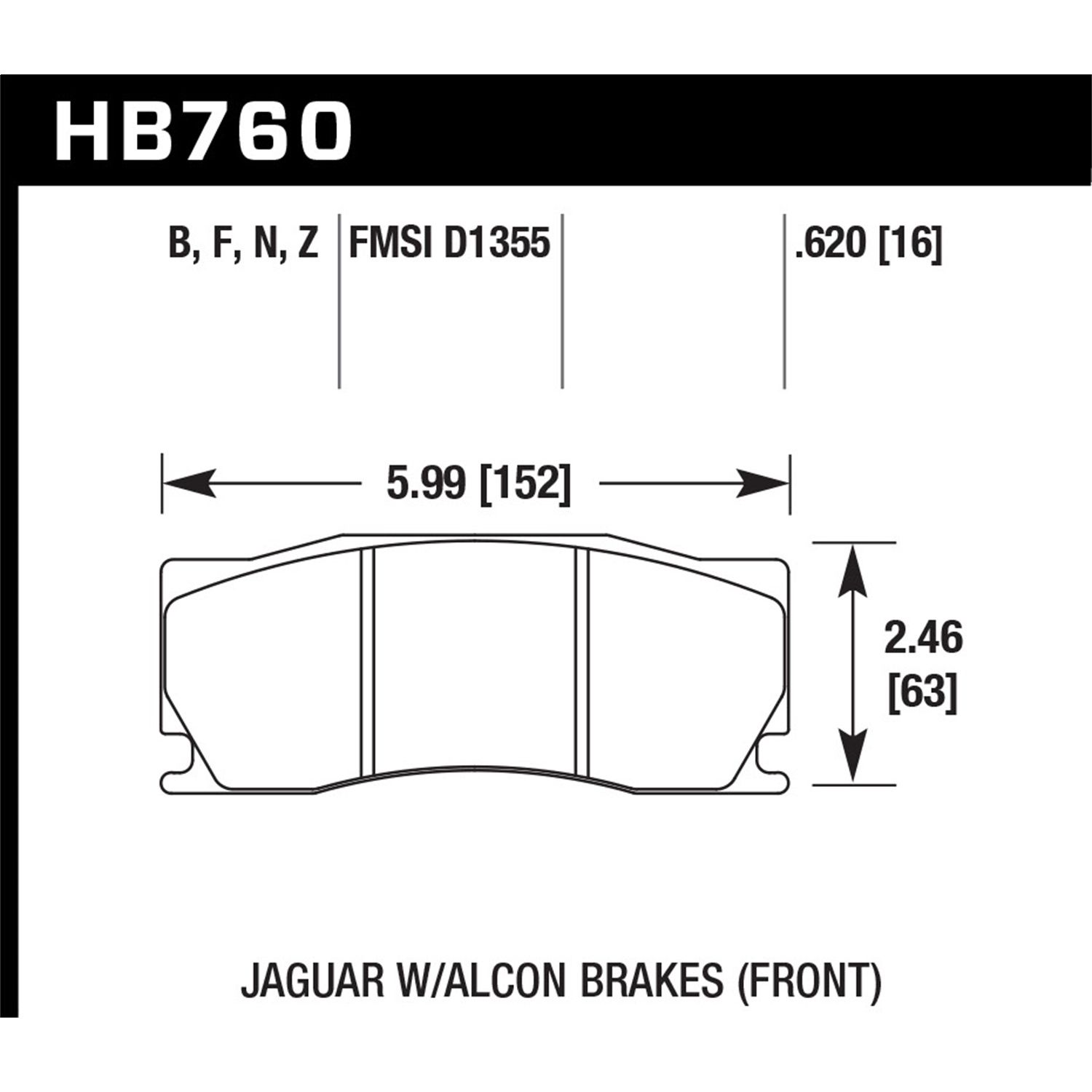 DTC-70 Disc Brake Pad