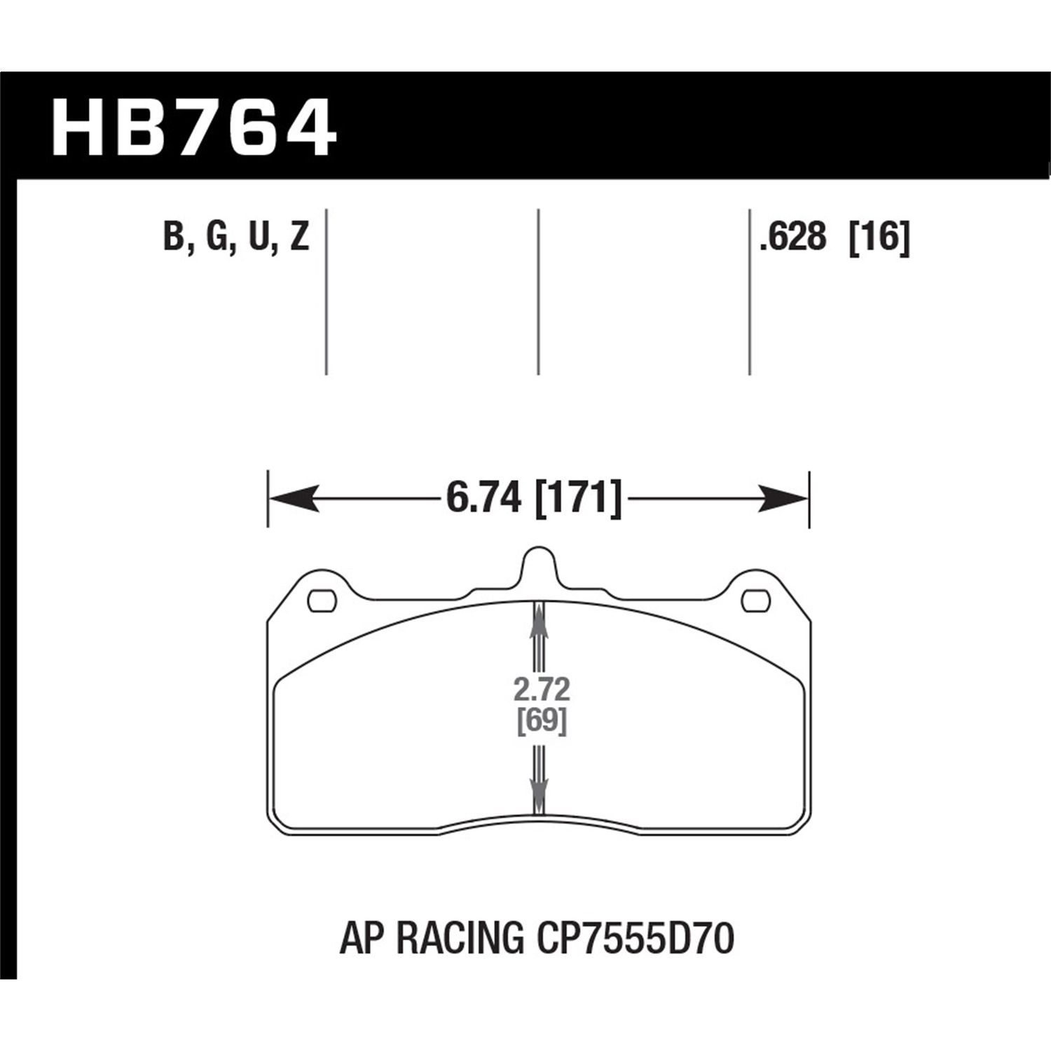 DTC-70 Disc Brake Pad