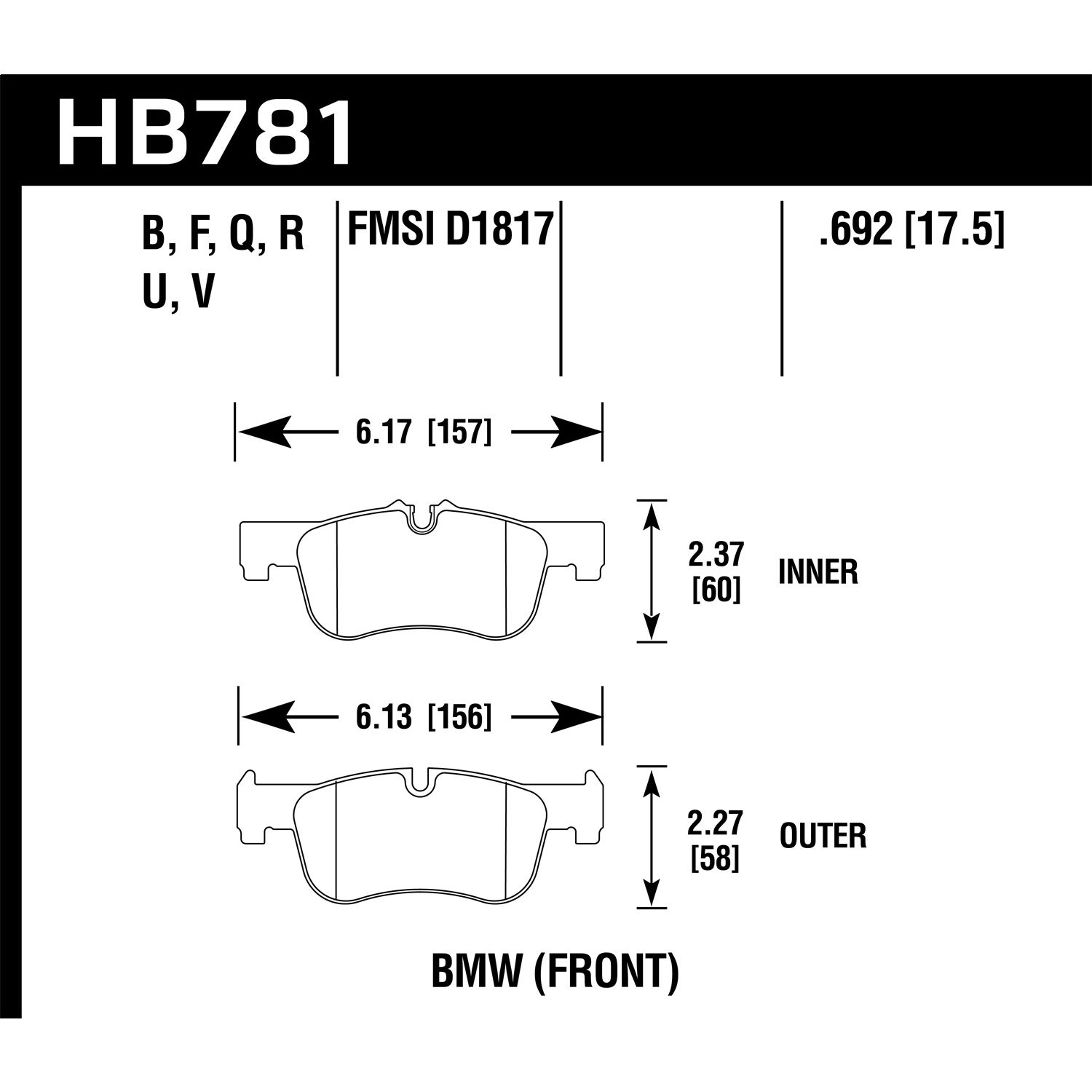 HPS 5.0 Disc Brake Pad
