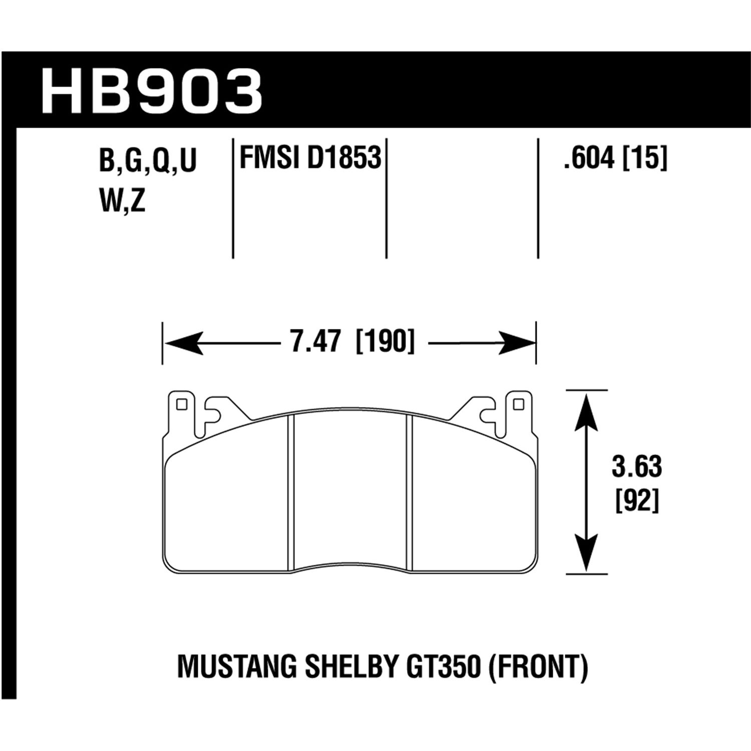 DTC-60 Disc Brake Pad