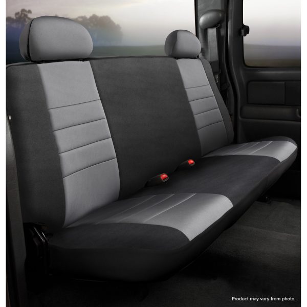 NP90 Series - Neoprene Custom Fit Front Seat Cover- Black/Gray Center Panel
